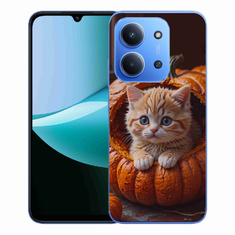 Gél borítás mmCase a Xiaomi Redmi 15C 4G/5G (173mm) - cica és tök 2