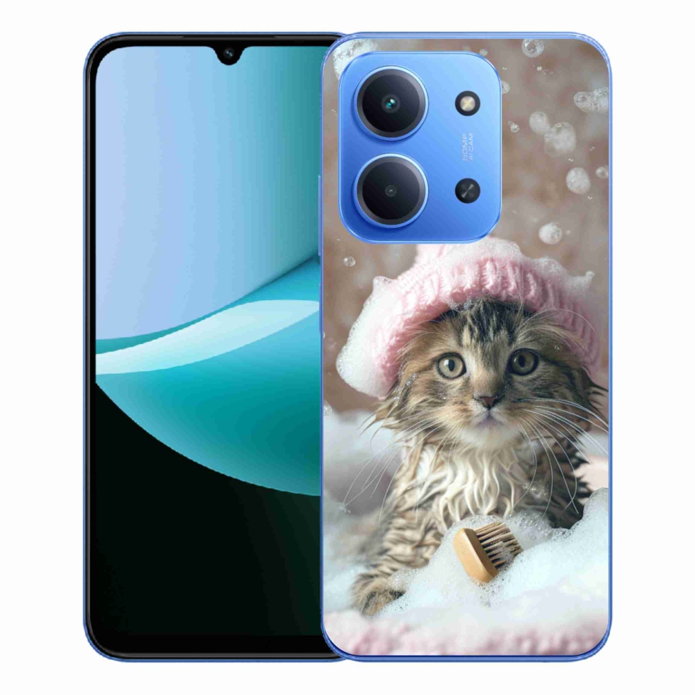 Gél borítás mmCase a Xiaomi Redmi 15C 4G/5G (173mm) - cica és fürdő