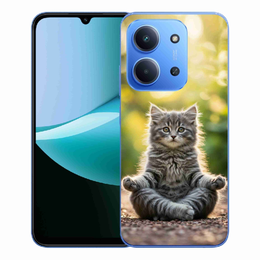 Gél borítás mmCase a Xiaomi Redmi 15C 4G/5G (173mm) - meditáló cica számára