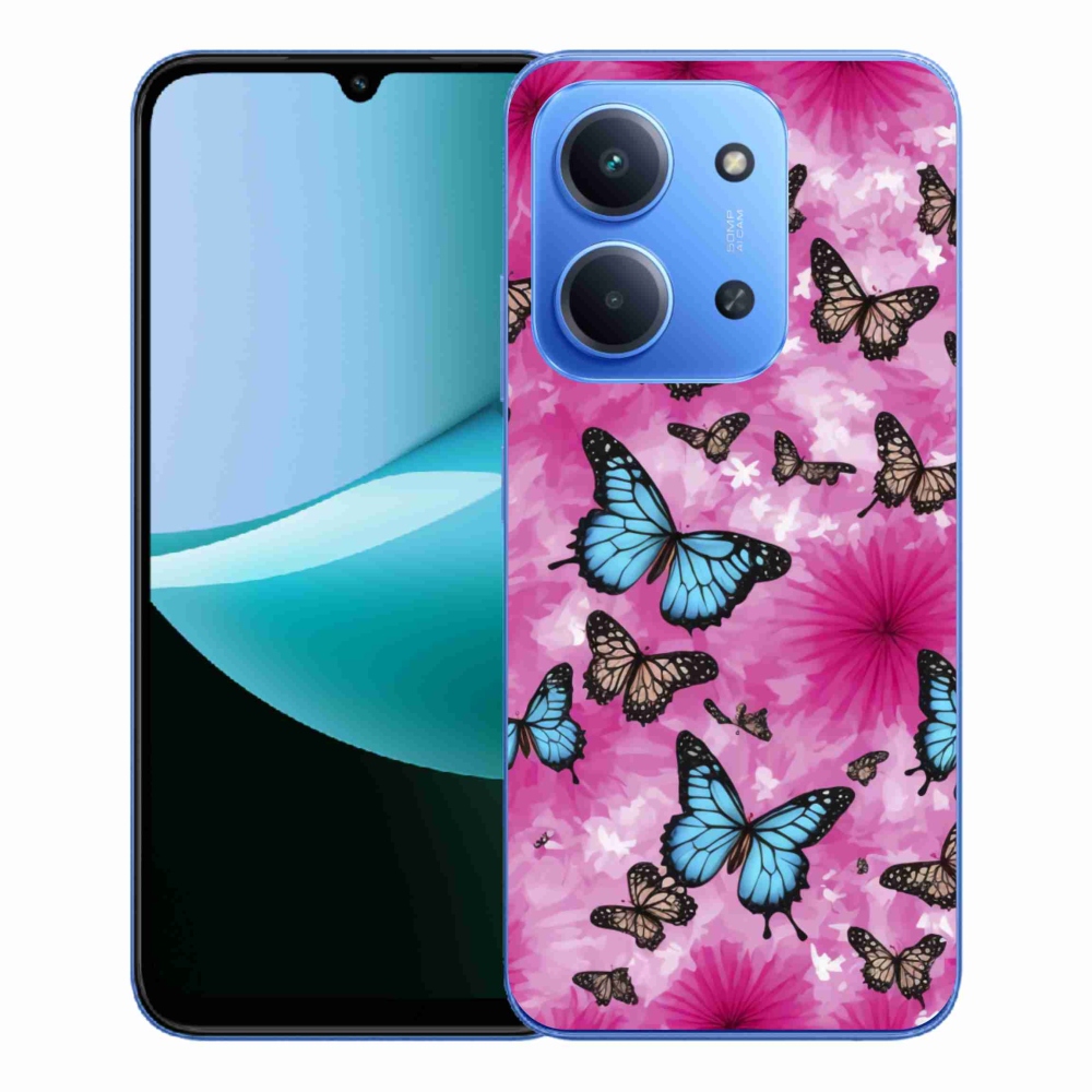 Gél borítás mmCase a Xiaomi Redmi 15C 4G/5G (173mm) - pillangó kerthez