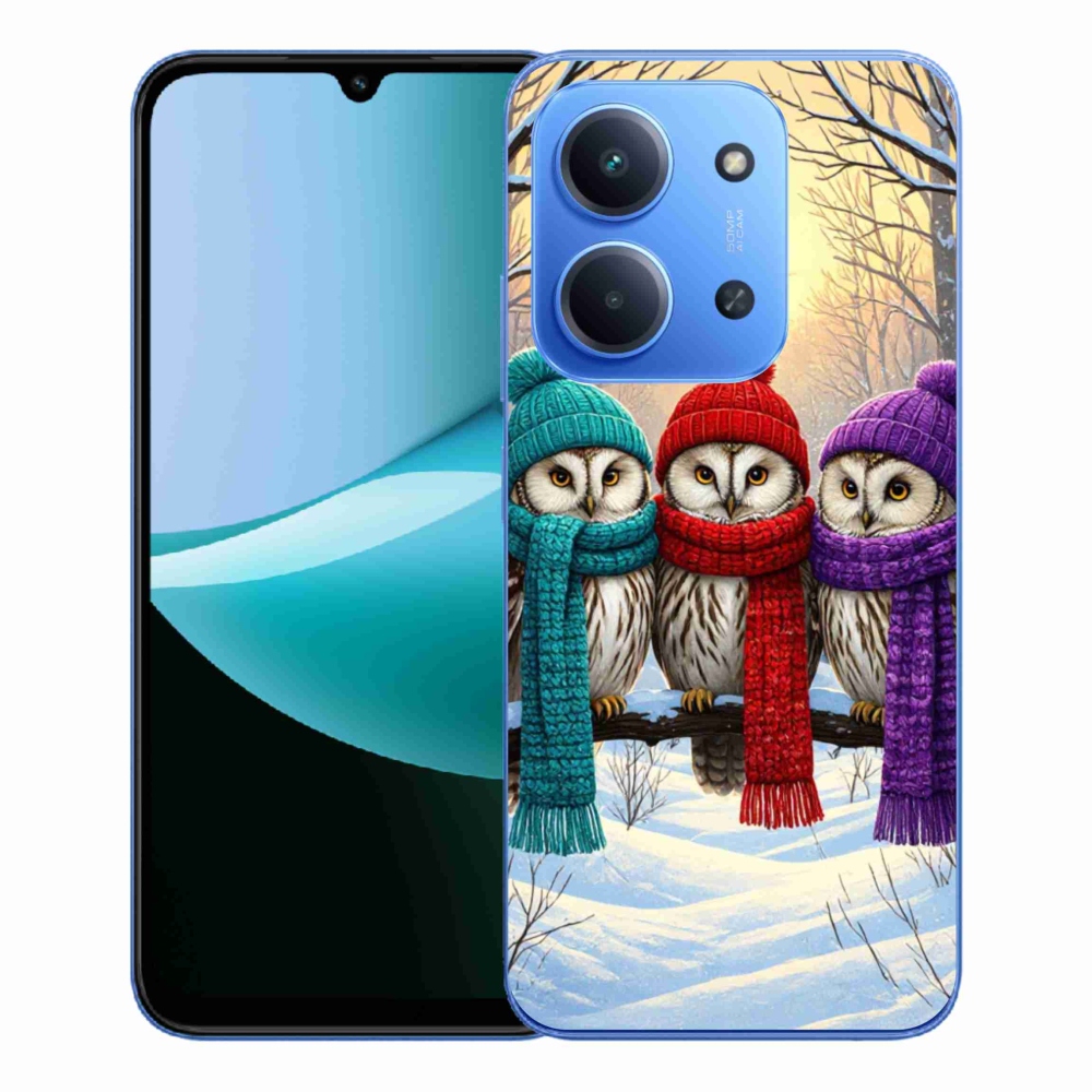 Gél borítás mmCase a Xiaomi Redmi 15C 4G/5G (173mm) - bagoly barátok