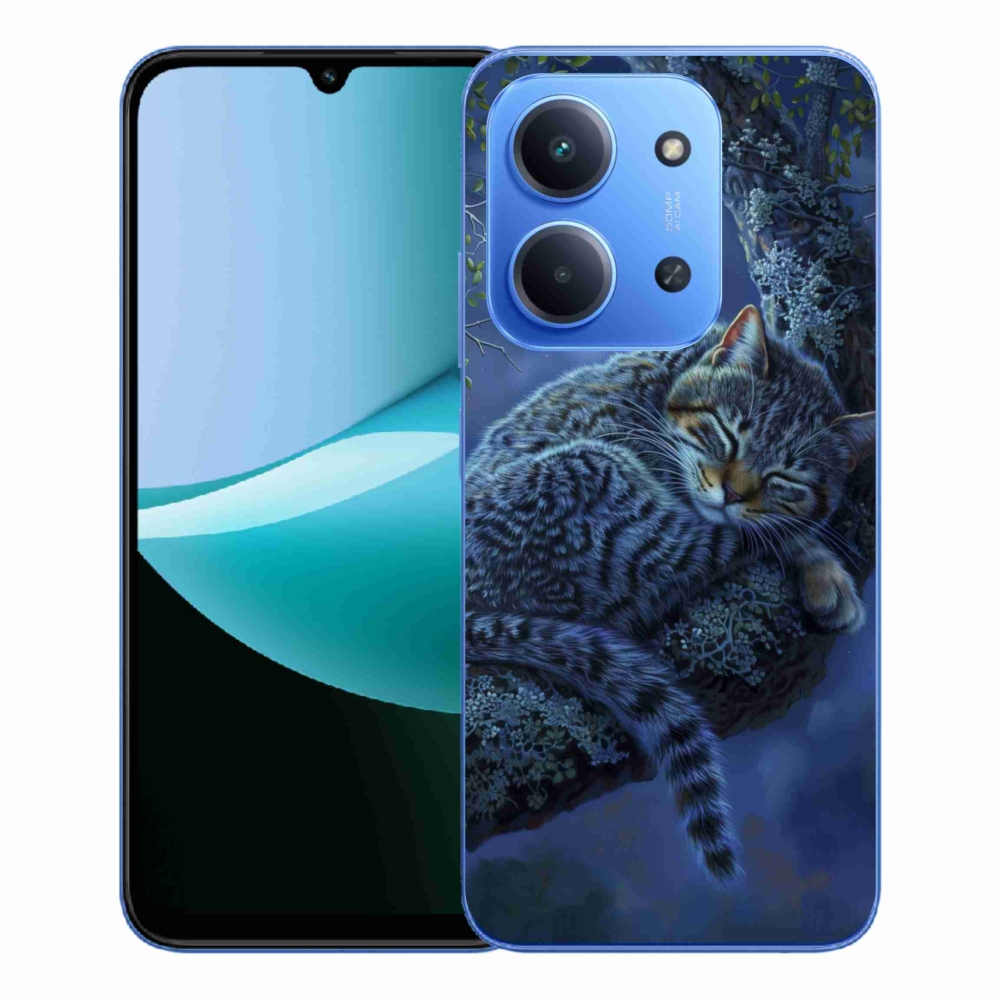 Gél borítás mmCase a Xiaomi Redmi 15C 4G/5G (173mm) - alvó macska