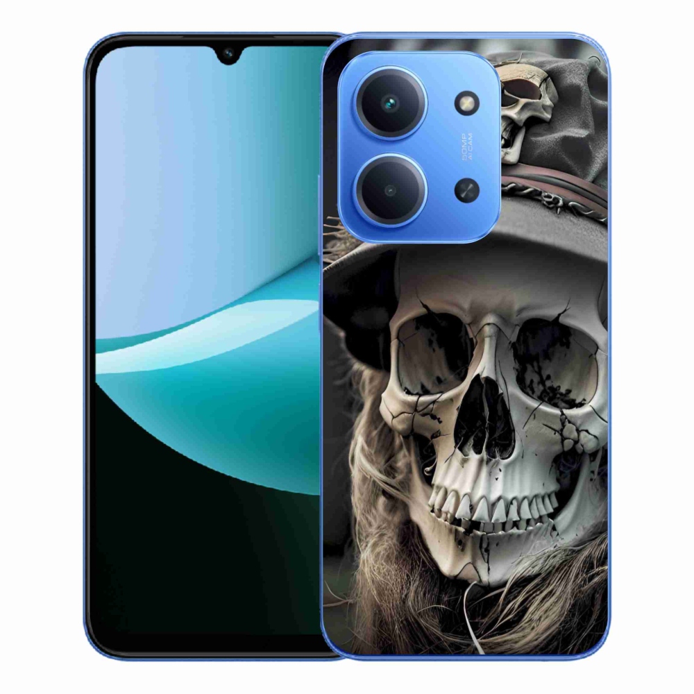 Zselés borítás mmCase a Xiaomi Redmi 15C 4G/5G (173mm) - sötét koponya