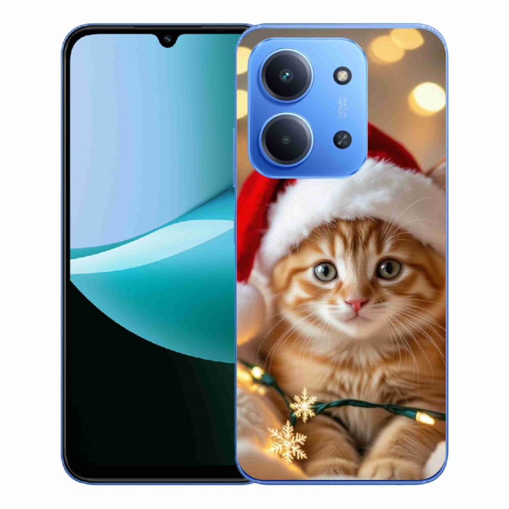 Gél borítás mmCase a Xiaomi Redmi 15C 4G/5G (173mm) - Karácsonyi cica