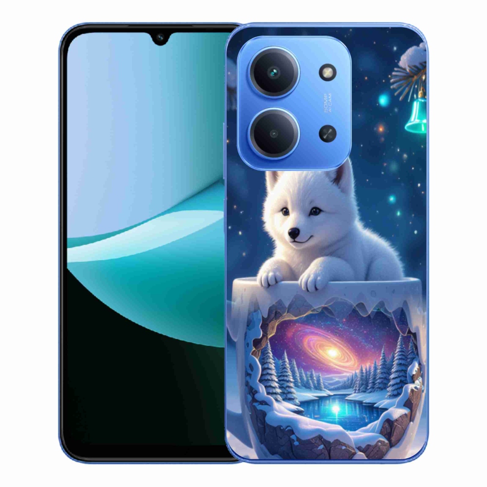 Gél borítás mmCase a Xiaomi Redmi 15C 4G/5G (173mm) - Karácsonyi kölyökkutyakölyök