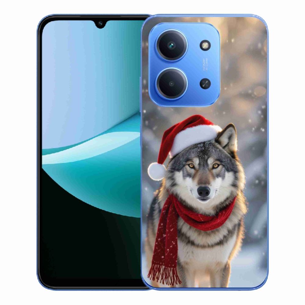 Gél borítás mmCase a Xiaomi Redmi 15C 4G/5G (173mm) - Karácsonyi farkas