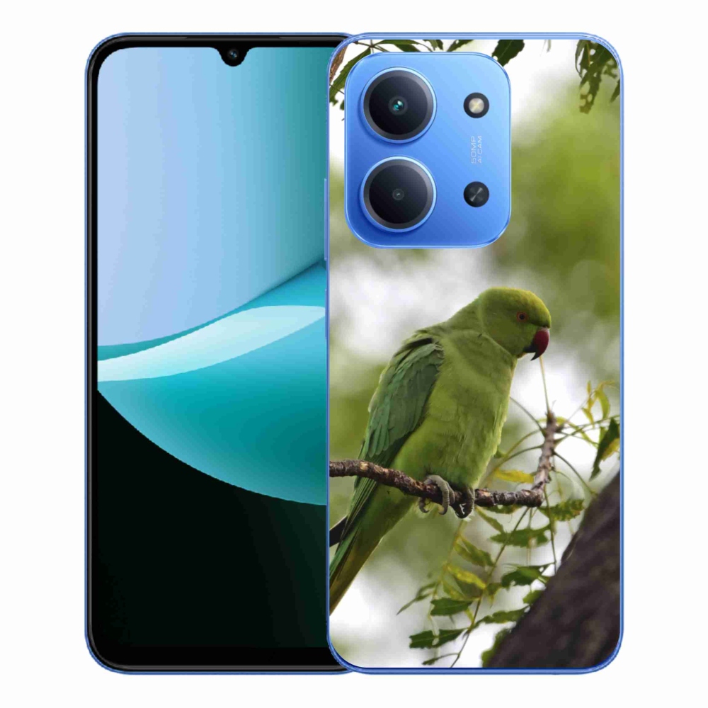 Gél borítás mmCase a Xiaomi Redmi 15C 4G/5G (173mm) - zöld papagájhoz