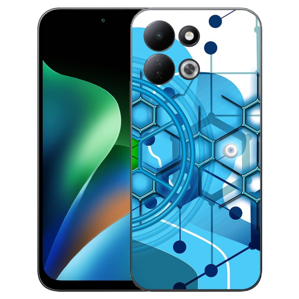 mmCase gél tok a Xiaomi Redmi 17 4G/5G-hez – absztrakt minta 2