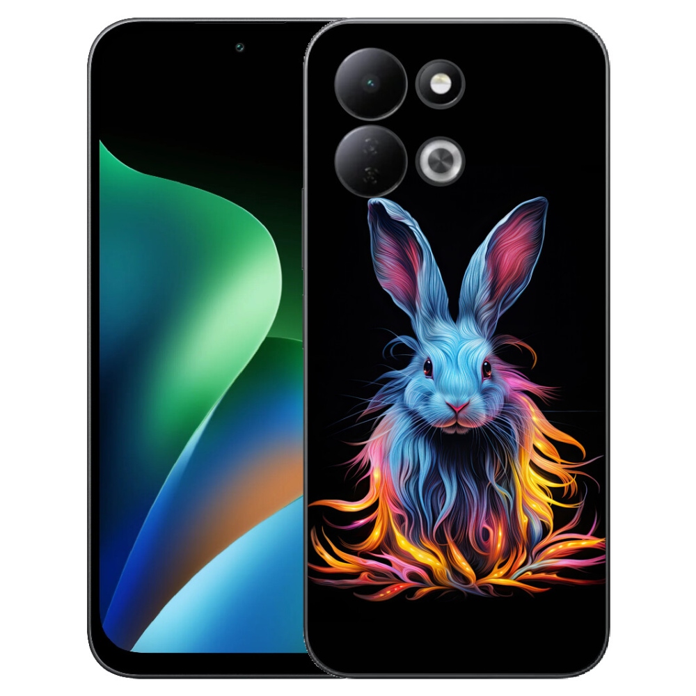 mmCase gélhuzat a Xiaomi Redmi 17 4G/5G-hez – absztrakt nyúl
