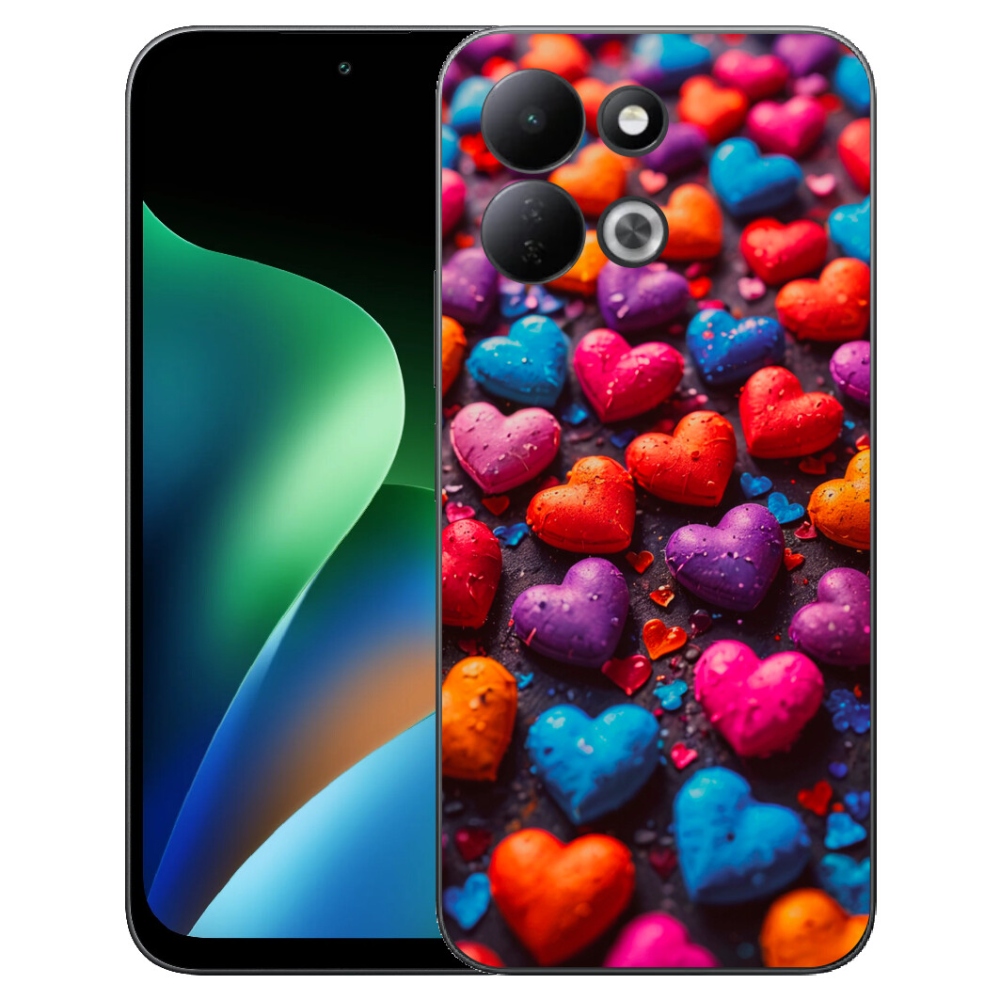 mmCase géltok a Xiaomi Redmi 17 4G/5G-hez – színes szívek