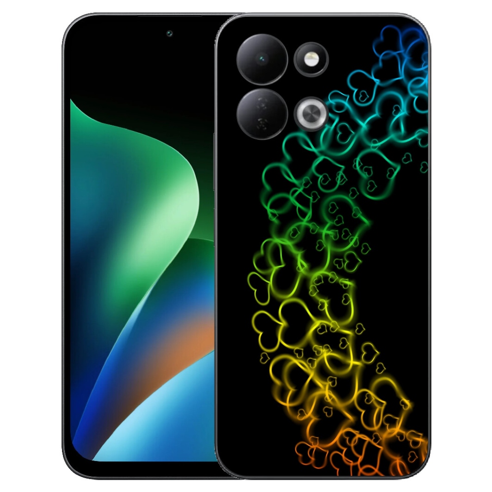 mmCase géltok a Xiaomi Redmi 17 4G/5G-hez – színes szívecskékkel