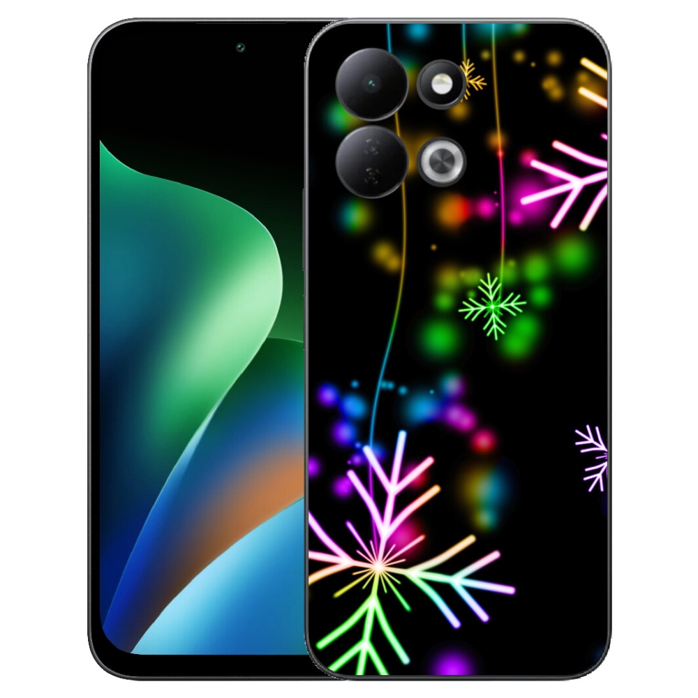 mmCase géltok a Xiaomi Redmi 17 4G/5G-hez – színes hópelyhek