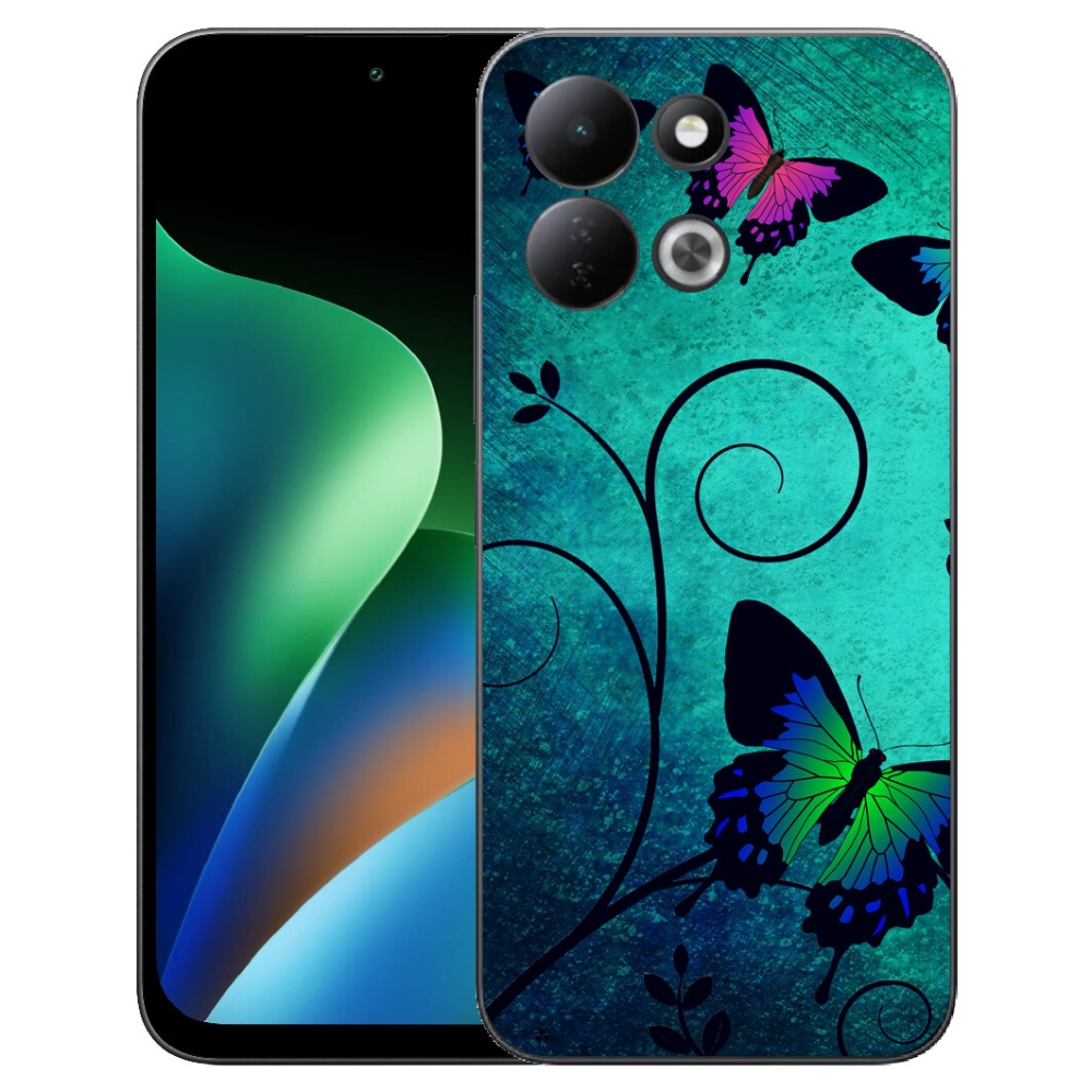 mmCase géltok a Xiaomi Redmi 17 4G/5G-hez – színes pillangók