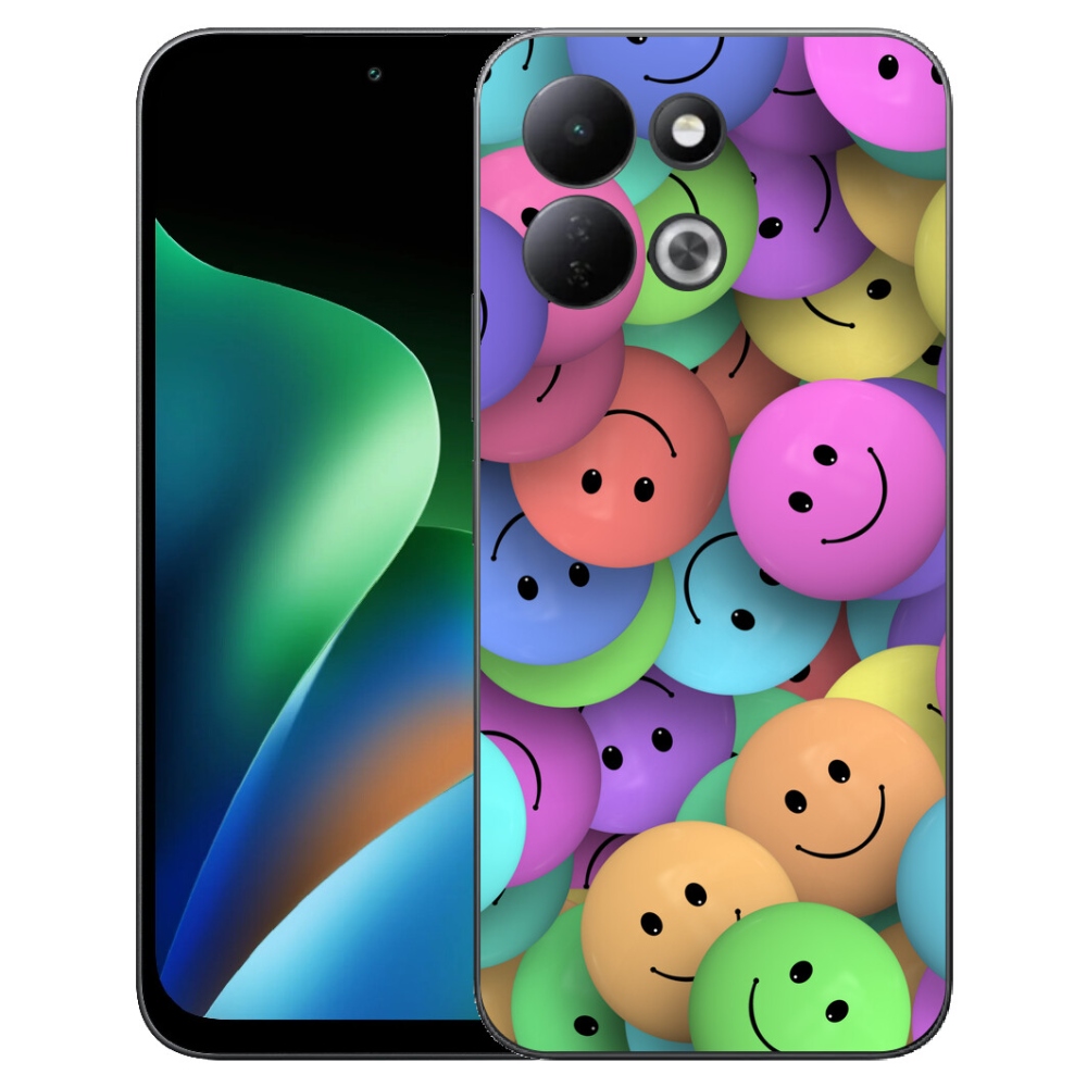 mmCase gél tok a Xiaomi Redmi 17 4G/5G-hez – színes smiley-k