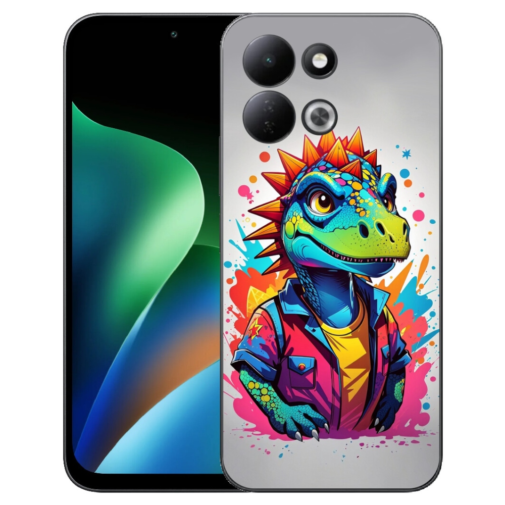 mmCase géltok a Xiaomi Redmi 17 4G/5G-hez – színes dinoszaurusz