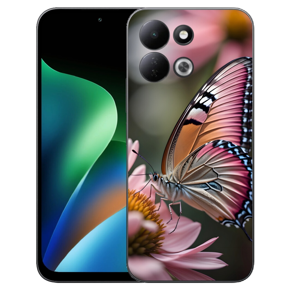 mmCase géltok a Xiaomi Redmi 17 4G/5G-hez – színes pillangó