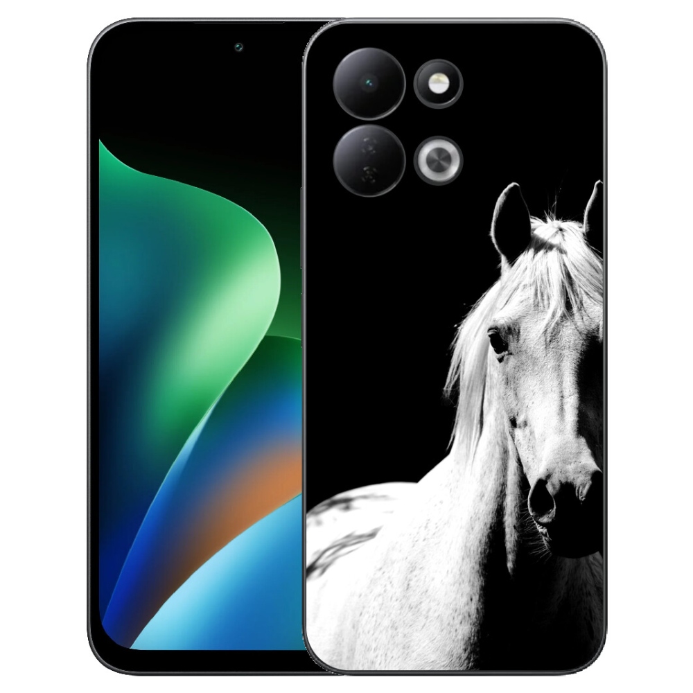 mmCase gél tok a Xiaomi Redmi 17 4G/5G-hez – fehér ló 5