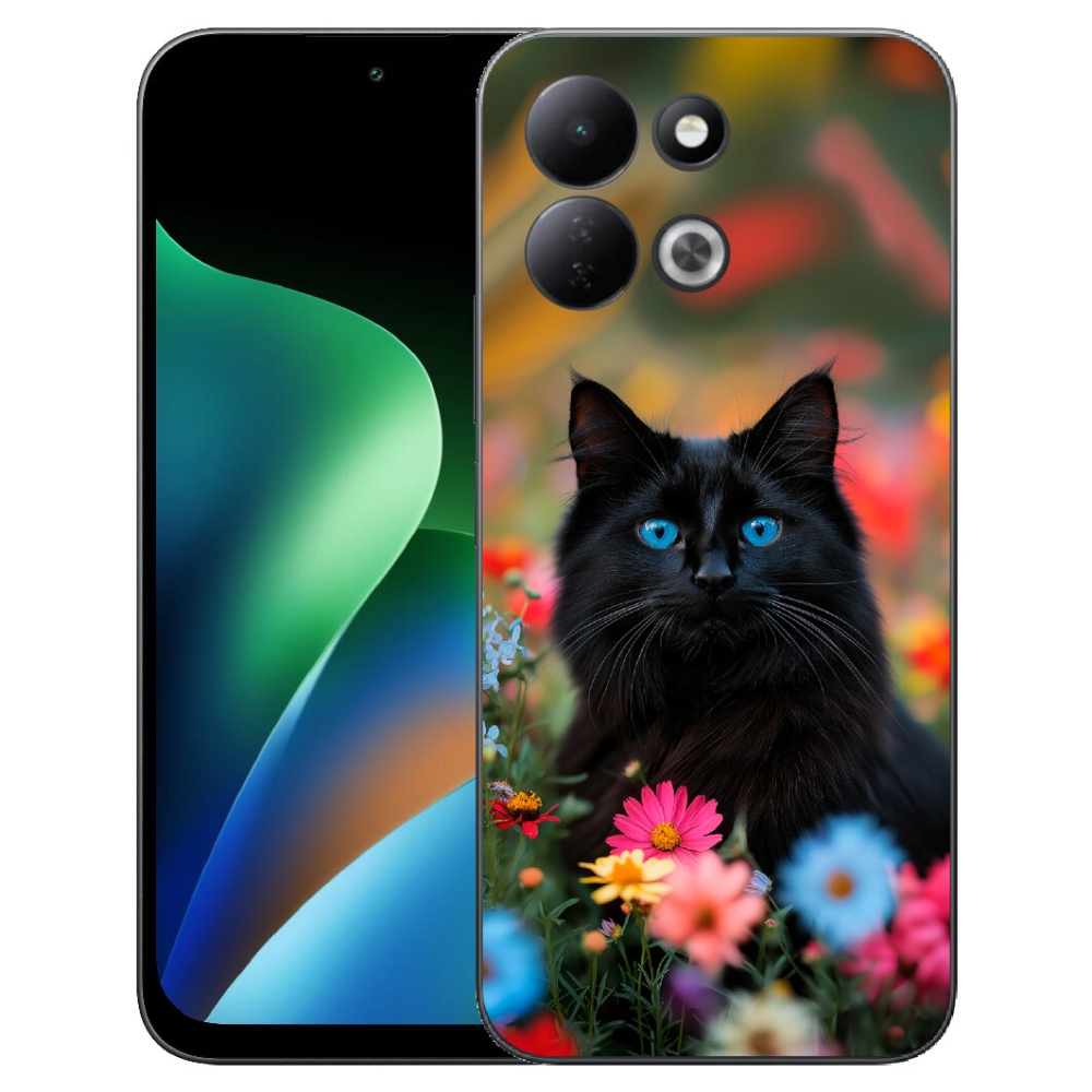 mmCase gél tok a Xiaomi Redmi 17 4G/5G-hez – fekete cica 4
