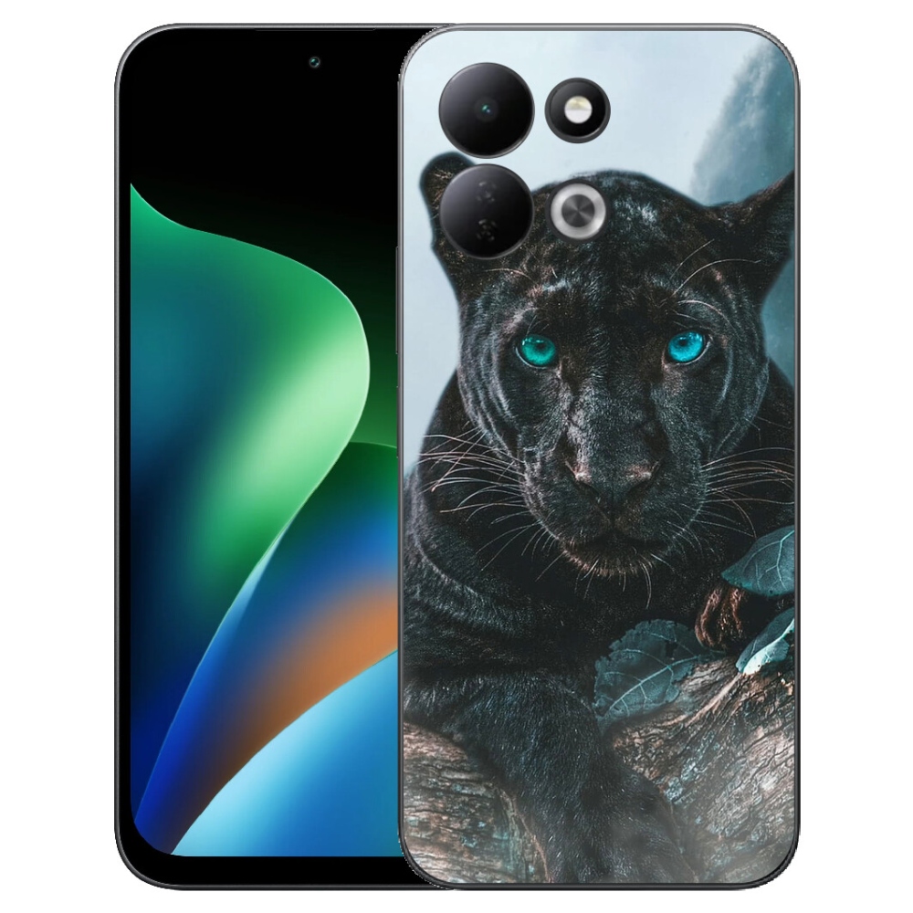 mmCase géltok a Xiaomi Redmi 17 4G/5G-hez – fekete párduc