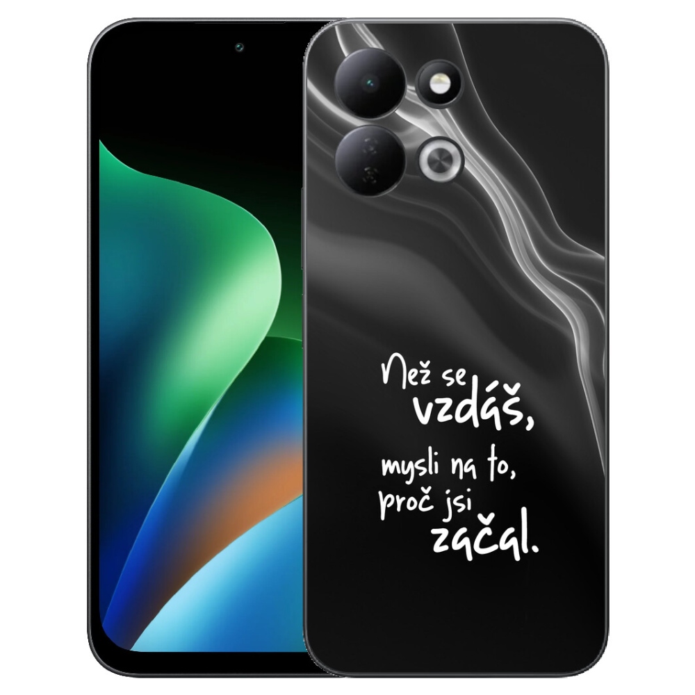 mmCase géltok a Xiaomi Redmi 17 4G/5G-hez – idézet 2, fekete háttérrel