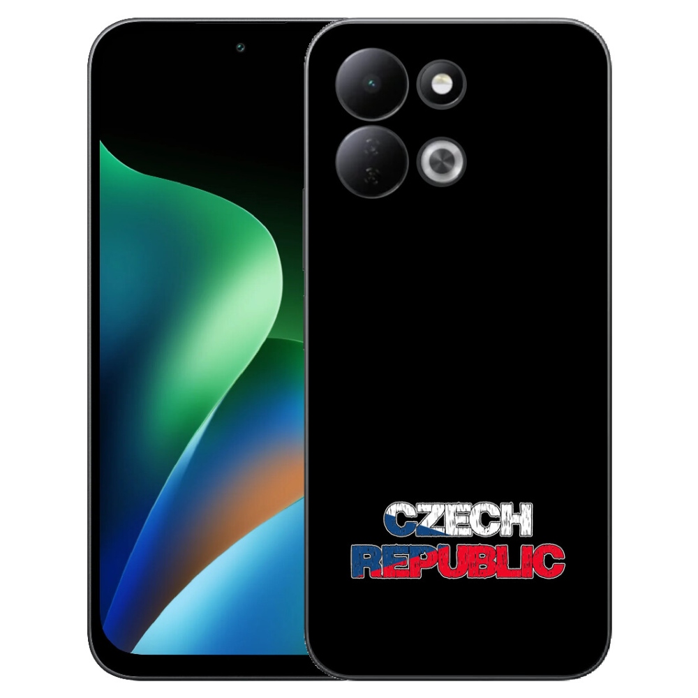 mmCase géltok a Xiaomi Redmi 17 4G/5G-hez – Csehország, fekete háttér