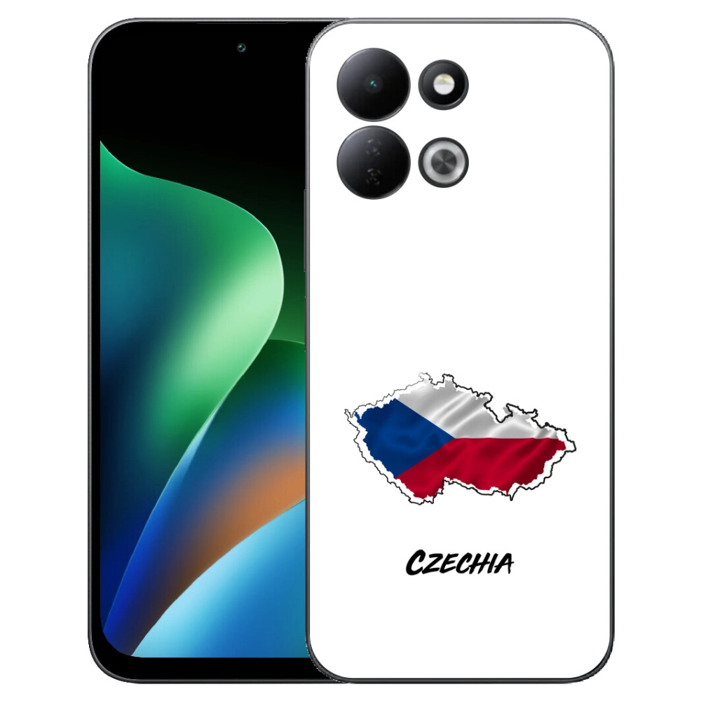 mmCase géltok a Xiaomi Redmi 17 4G/5G-hez – Czechia, fehér háttér