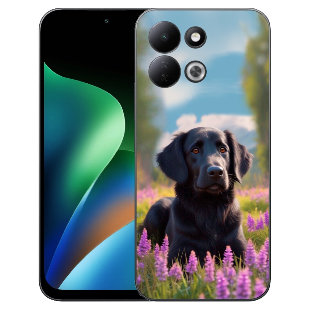 mmCase géltok a Xiaomi Redmi 17 4G/5G-hez – elegáns fekete retriever