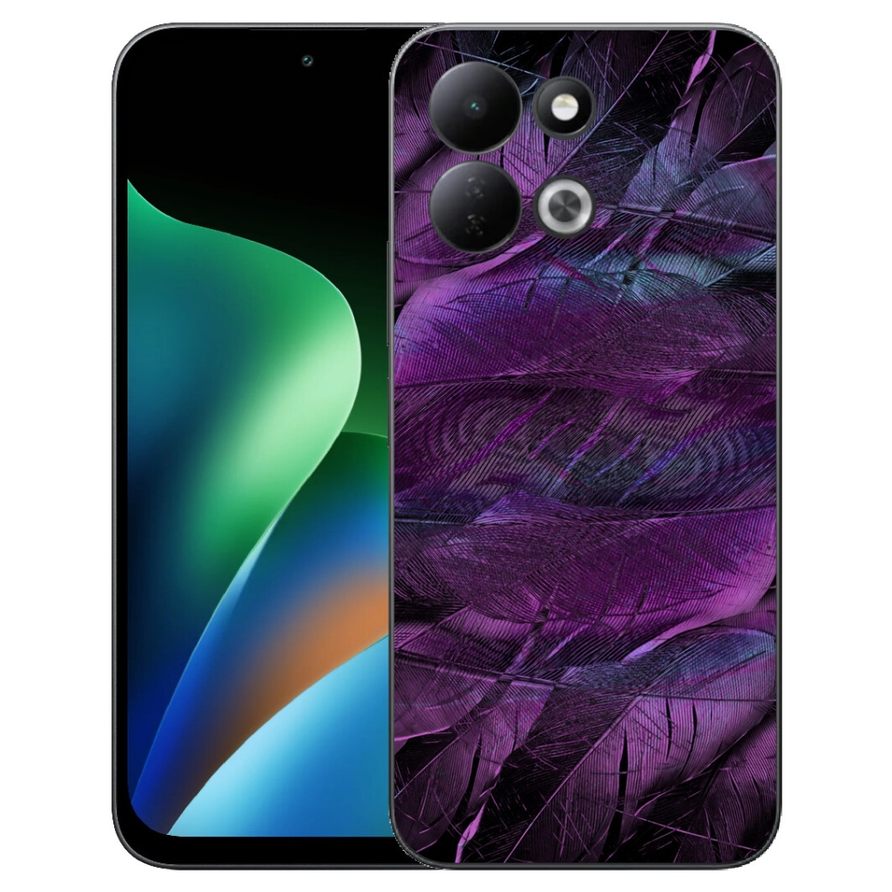 mmCase géltok a Xiaomi Redmi 17 4G/5G-hez – lila tollak