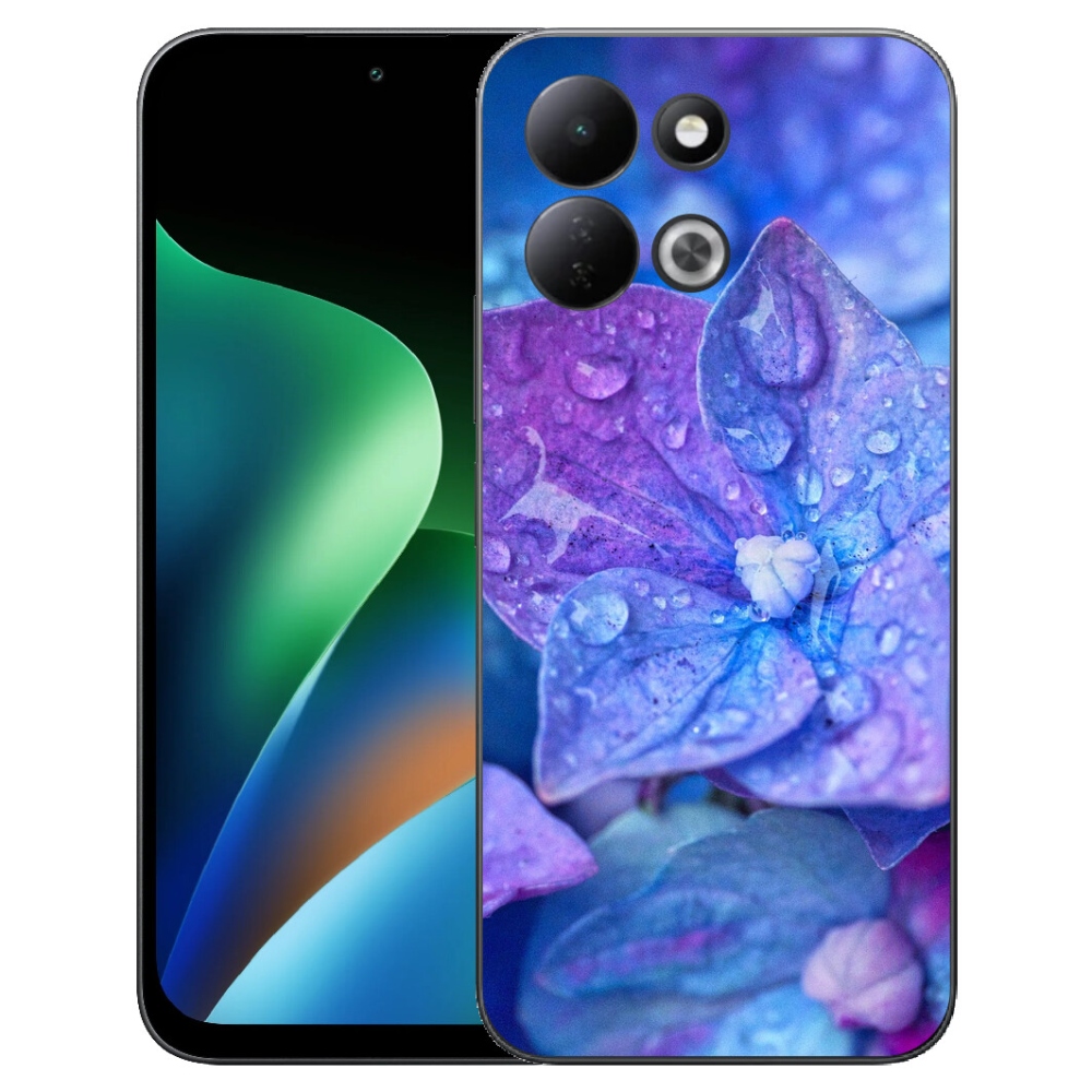 mmCase gélhuzat a Xiaomi Redmi 17 4G/5G-hez – lila virág