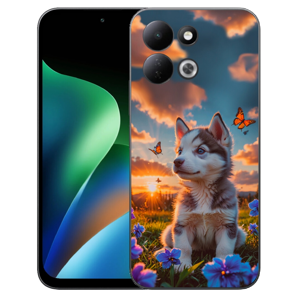 mmCase gél tok a Xiaomi Redmi 17 4G/5G-hez – husky naplementekor