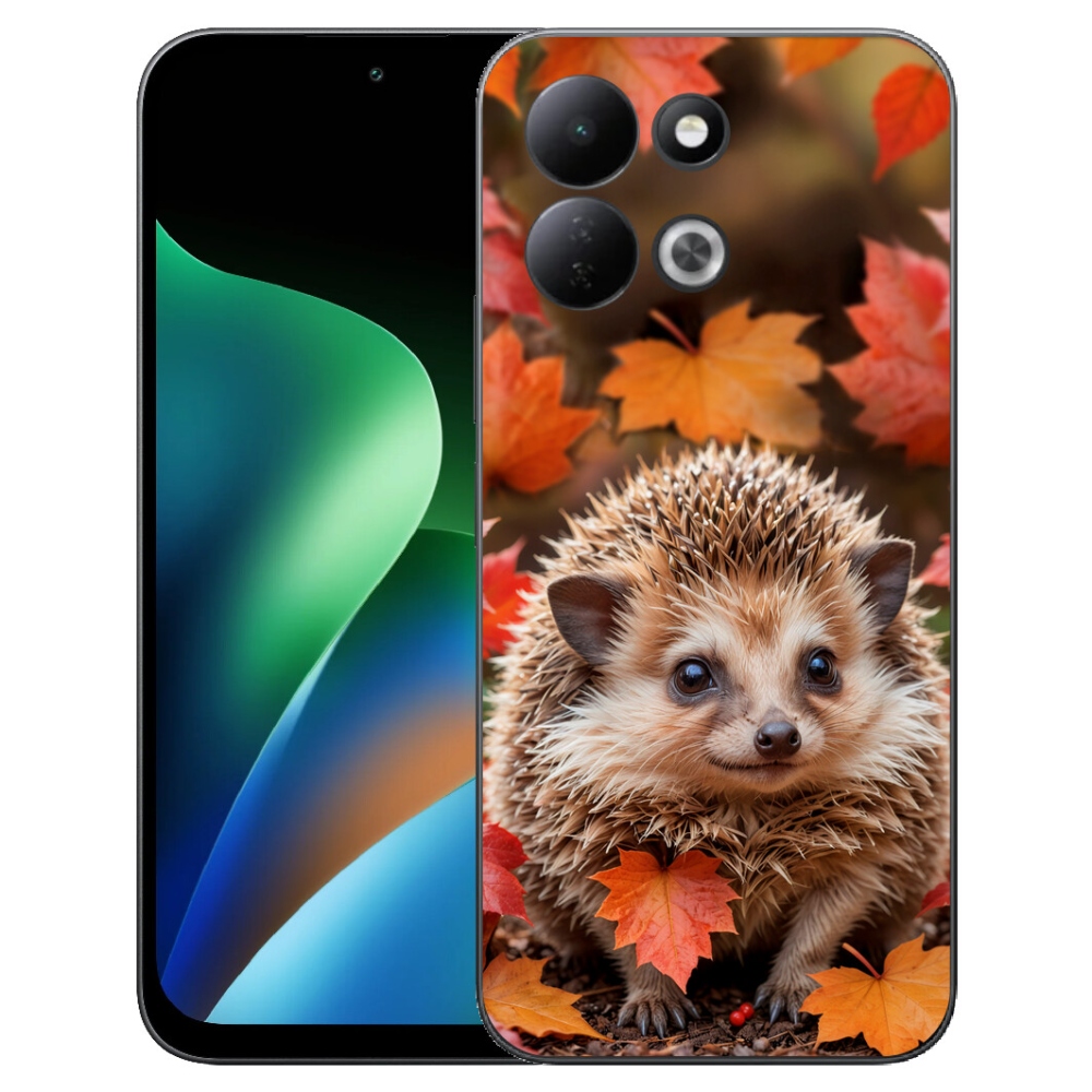 mmCase gélhuzat a Xiaomi Redmi 17 4G/5G-hez – sün a levelek között