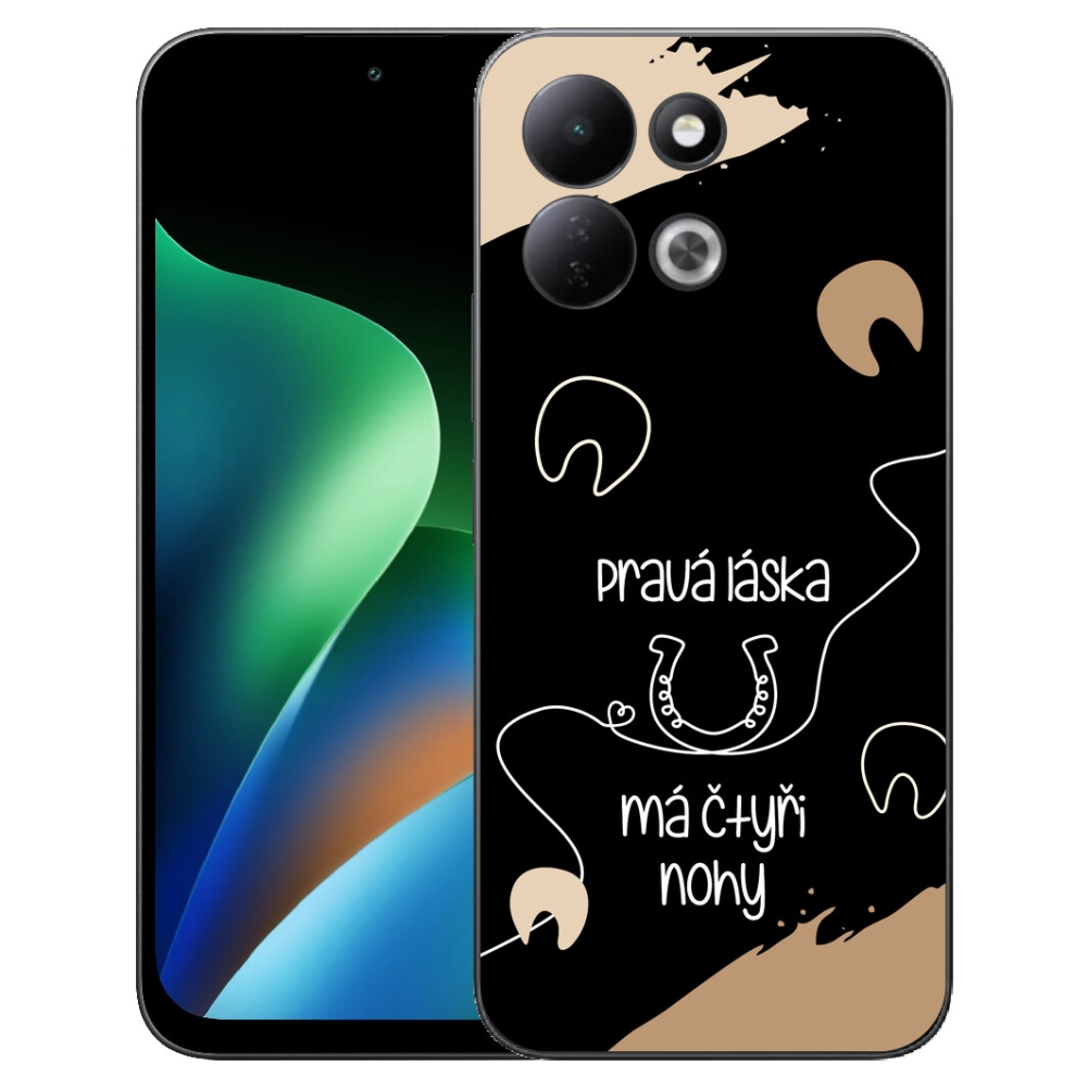 mmCase géltok a Xiaomi Redmi 17 4G/5G-hez – lómotívum fekete háttérrel