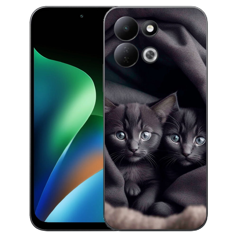 mmCase gélhuzat a Xiaomi Redmi 17 4G/5G-hez – macska-duó