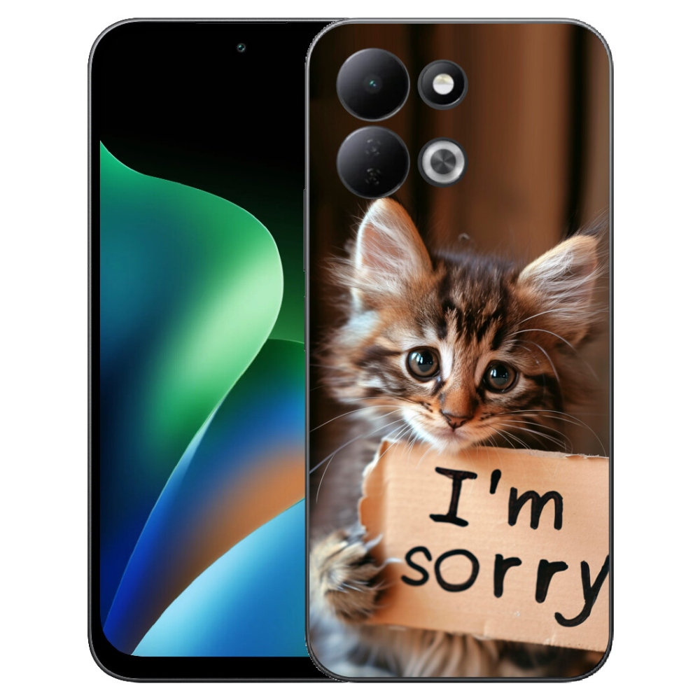 mmCase gél tok a Xiaomi Redmi 17 4G/5G-hez – macskás minta