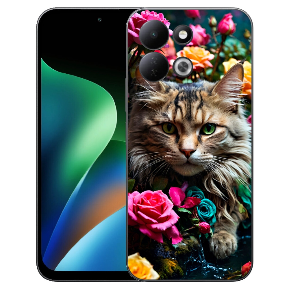 mmCase gélhuzat a Xiaomi Redmi 17 4G/5G-hez – macskás mintás 2