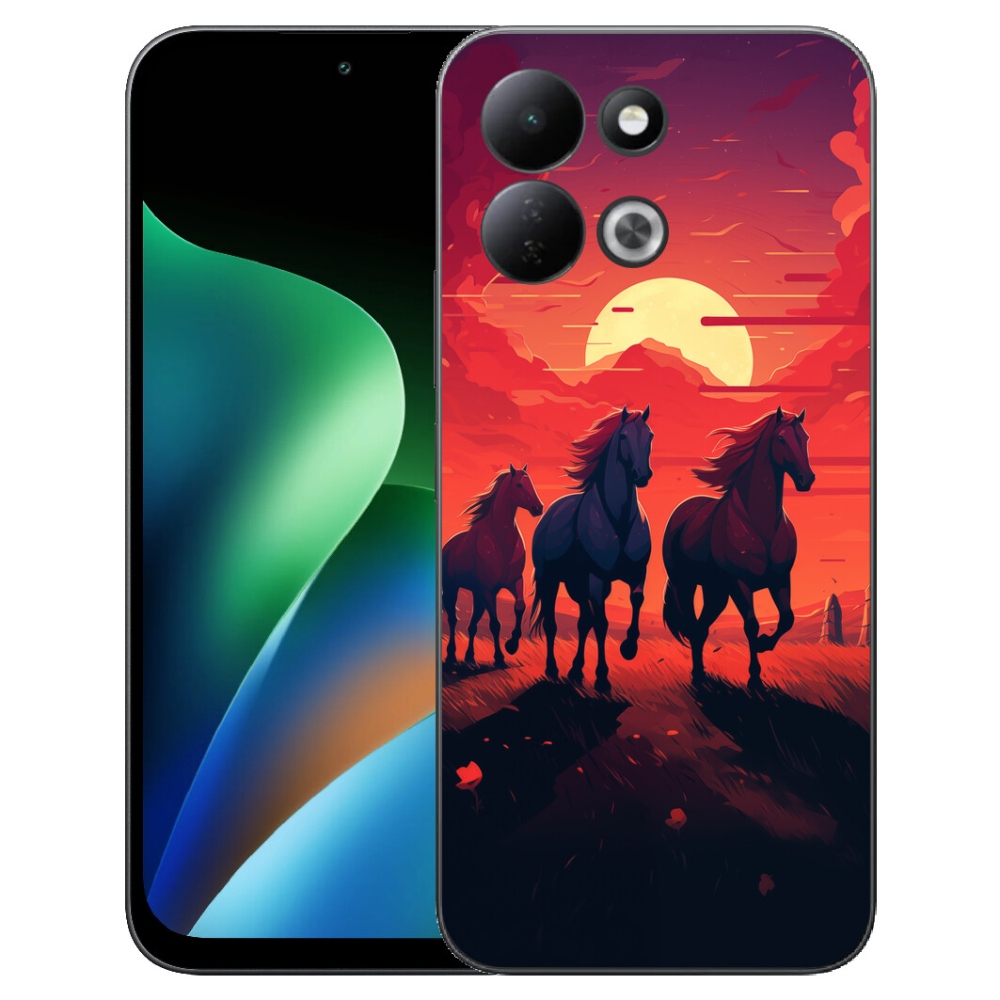 mmCase géltok a Xiaomi Redmi 17 4G/5G-hez – lovak és naplemente