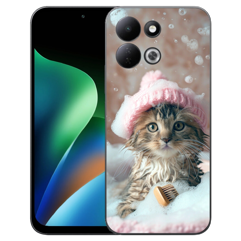 mmCase gél tok a Xiaomi Redmi 17 4G/5G-hez – cica és fürdő
