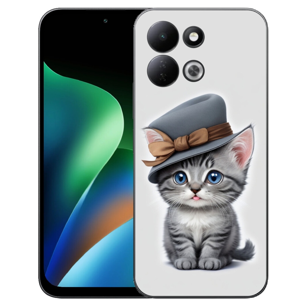 mmCase gél tok a Xiaomi Redmi 17 4G/5G-hez – kalapos cica