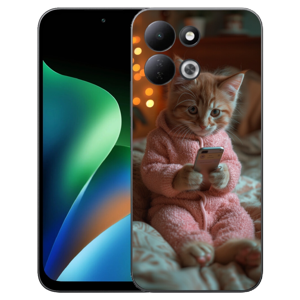 mmCase géltok a Xiaomi Redmi 17 4G/5G-hez – cica mobiltelefonnal