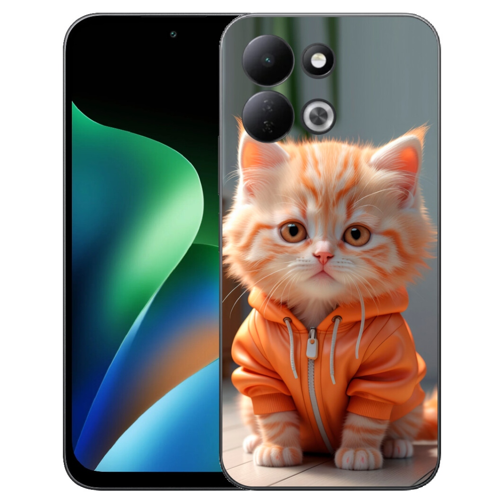 mmCase géltok a Xiaomi Redmi 17 4G/5G-hez – pulóveres cica