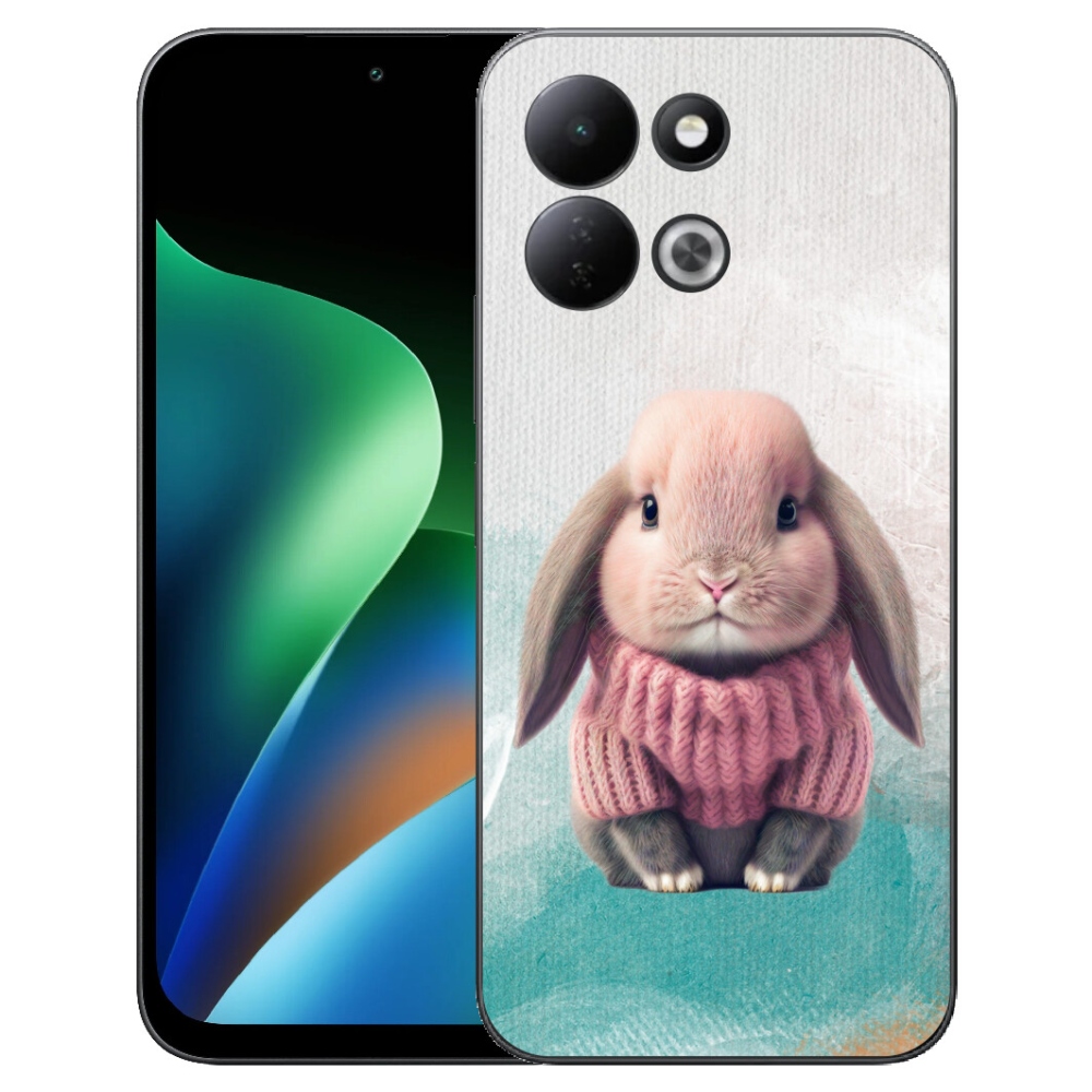 mmCase géltok a Xiaomi Redmi 17 4G/5G-hez – pulóveres nyuszi