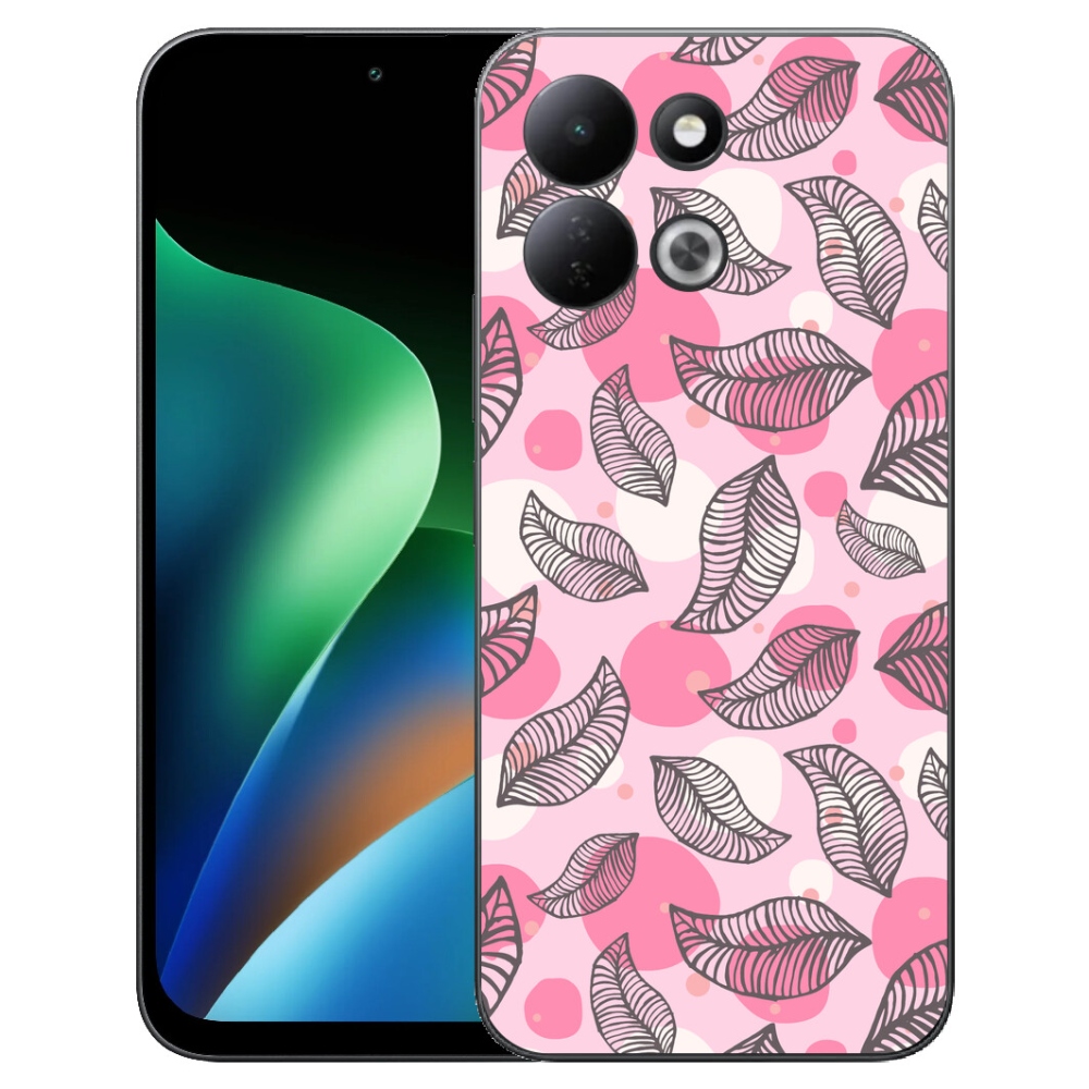 mmCase gél tok a Xiaomi Redmi 17 4G/5G-hez – rajzolt hulló levelek