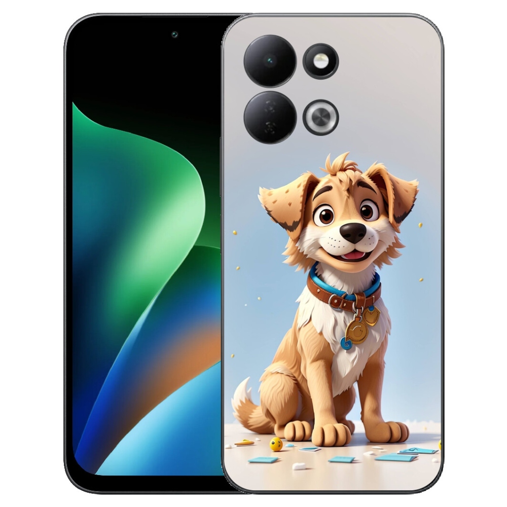 mmCase gél tok a Xiaomi Redmi 17 4G/5G-hez – rajzolt kiskutya