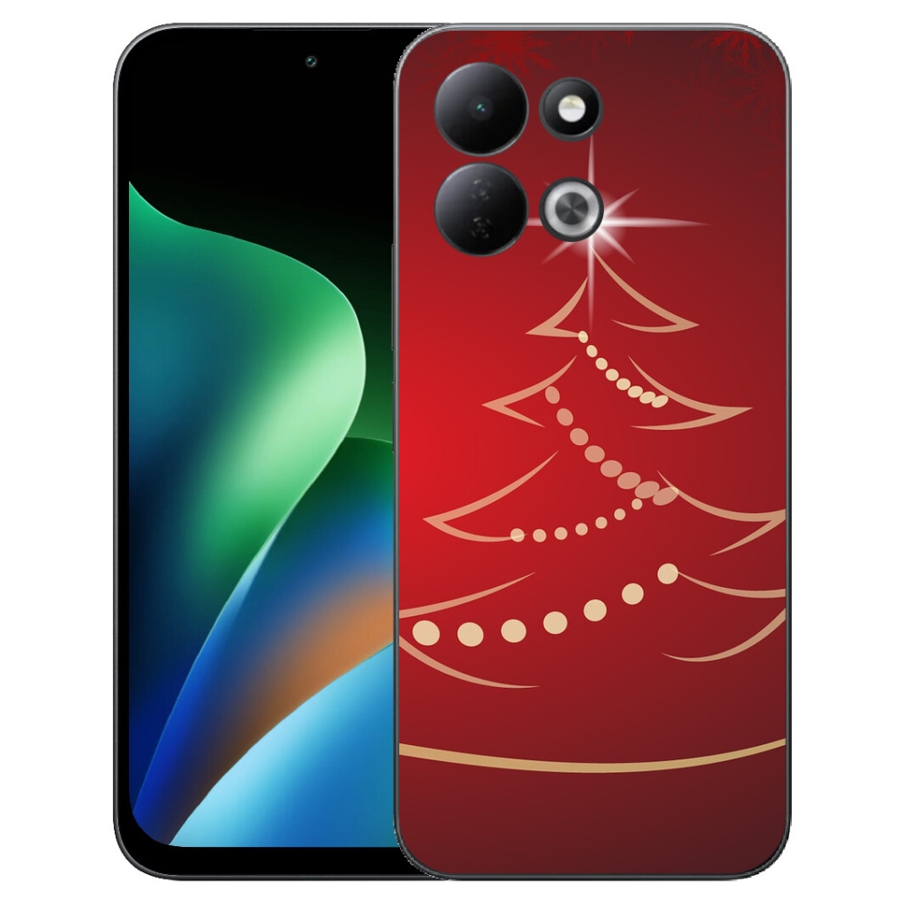 mmCase gél tok a Xiaomi Redmi 17 4G/5G-hez – rajzolt karácsonyfa