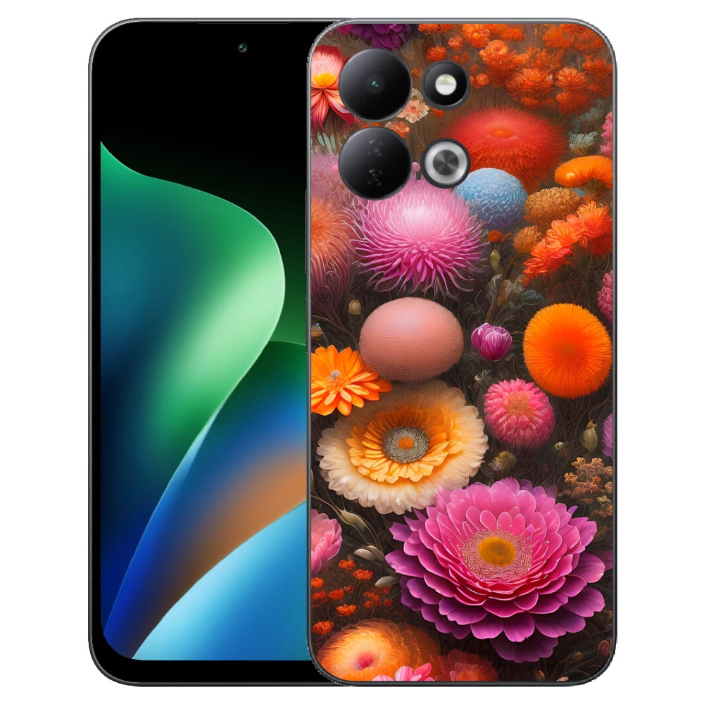 mmCase gél tok a Xiaomi Redmi 17 4G/5G-hez – virágkompozíció