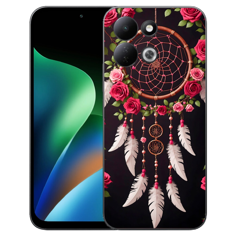 mmCase géltok a Xiaomi Redmi 17 4G/5G-hez – álomfogó rózsákkal