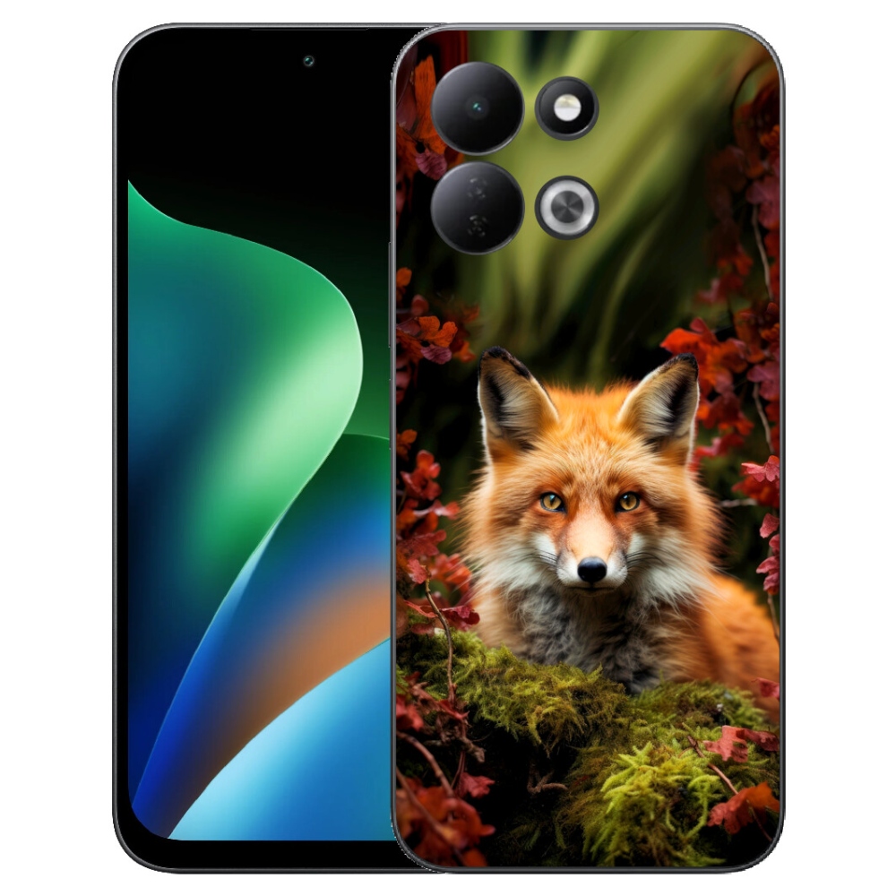 mmCase gélhuzat a Xiaomi Redmi 17 4G/5G-hez – róka az erdőben