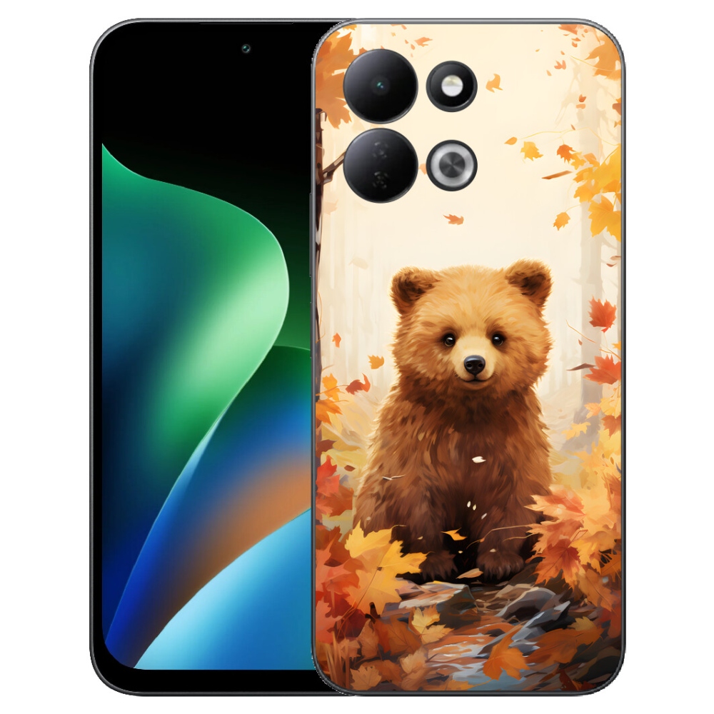 mmCase géltok a Xiaomi Redmi 17 4G/5G-hez – medve az erdőben