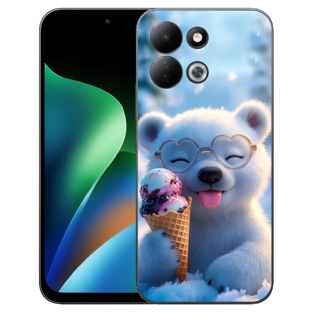 mmCase géltok a Xiaomi Redmi 17 4G/5G-hez – mackó fagylalttal