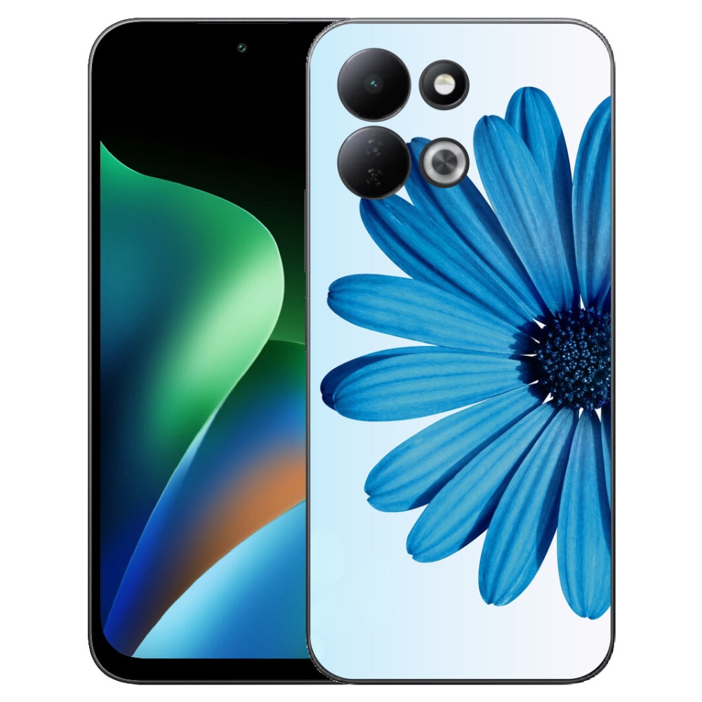 mmCase gélhuzat a Xiaomi Redmi 17 4G/5G-hez – kék margaréta